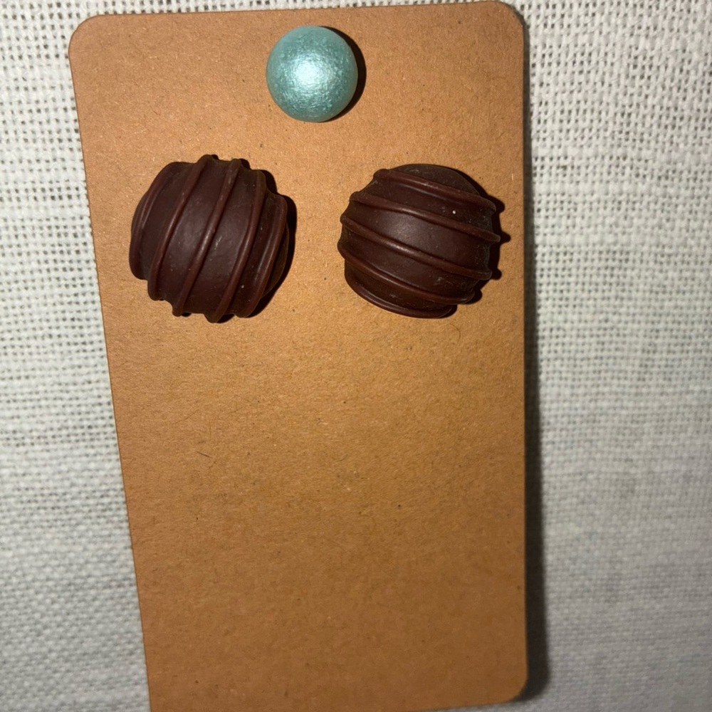 Brown Chocolate-Inspired Earrings
